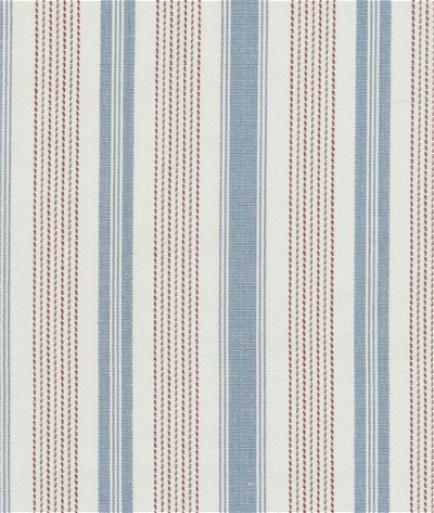 Baker Lifestyle Purbeck Stripe Red/Blue Fabric