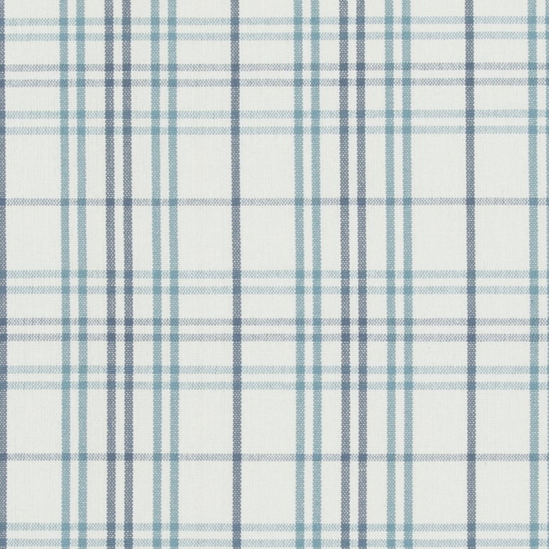 Baker Lifestyle Purbeck Check Aqua Fabric