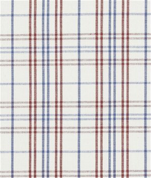 Baker Lifestyle Purbeck Check Red/Blue Fabric
