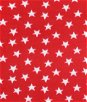 Red & White Stars Fleece Fabric