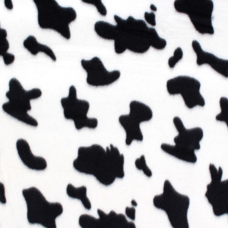 Black & White Cow Print Marine Vinyl Faux Leather 12 x 12