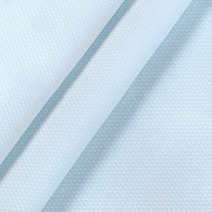 Light Blue Cotton Pique Fabric image 2 of 2