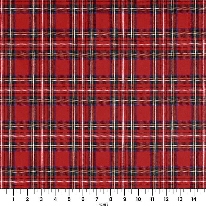 Red Classic Plaid Fabric image 2 of 3