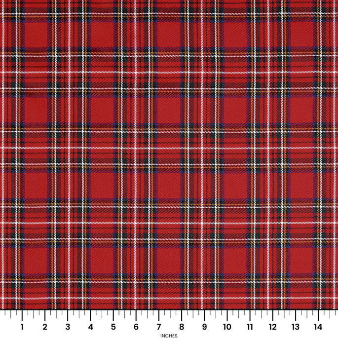 Red Classic Plaid Fabric image 2 of 3