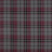Gray/Red Plaid Fabric