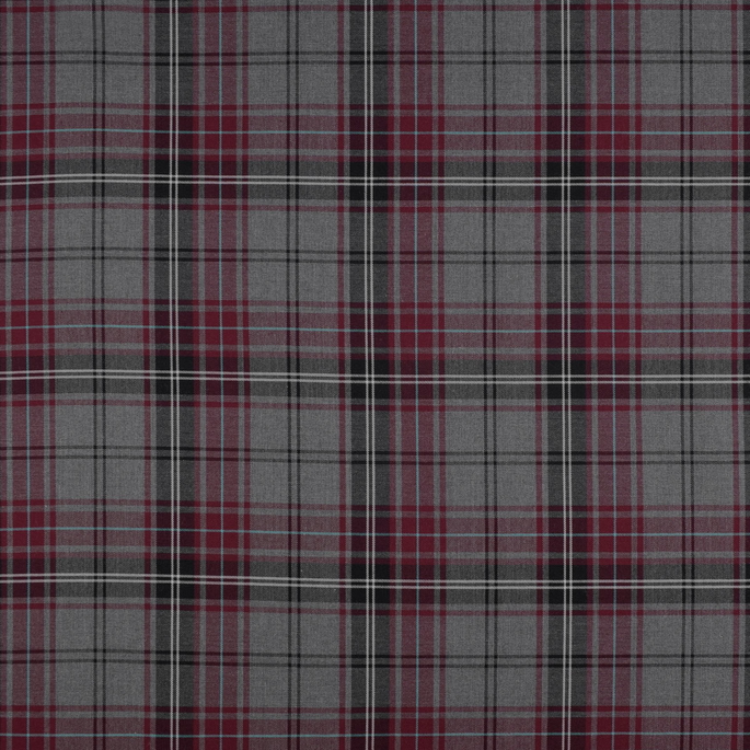 Gray/Red Plaid Fabric image 1 of 3