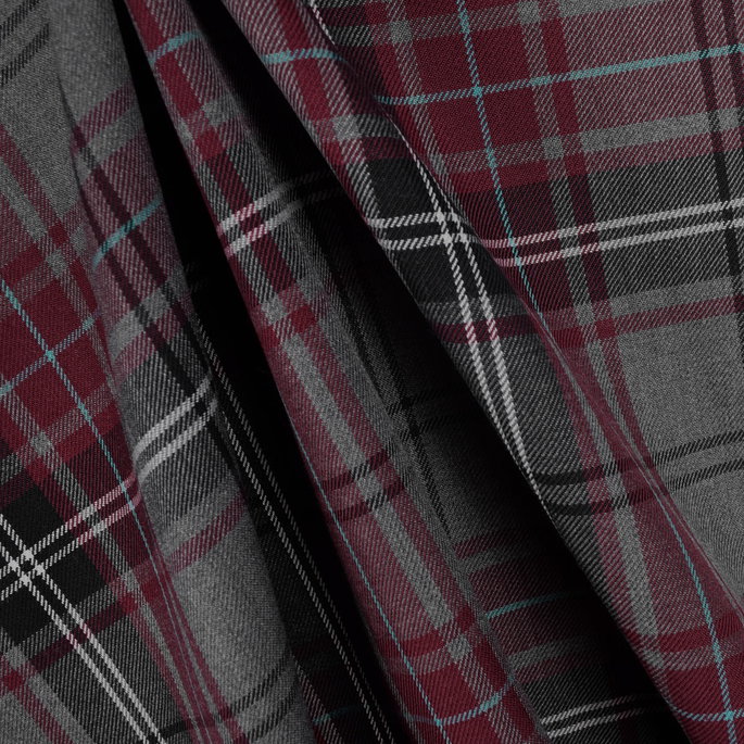Gray/Red Plaid Fabric image 3 of 3