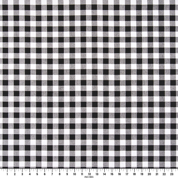 Premier Prints Plaid Black Fabric image 2 of 2