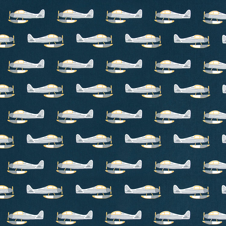 Premier Prints Planes Chill Canvas Fabric