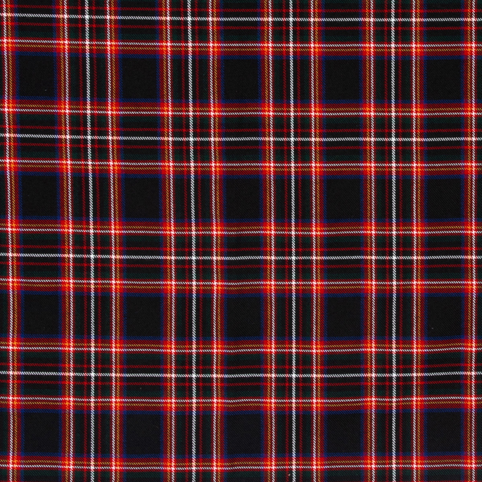 Black Kilt Tartan Plaid Fabric image 1 of 2