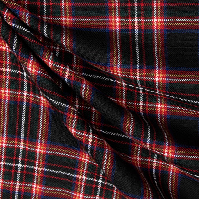 Black Kilt Tartan Plaid Fabric image 2 of 2