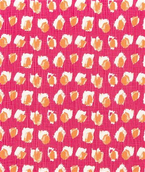 Premier Prints Plato Flamingo Slub Canvas Fabric