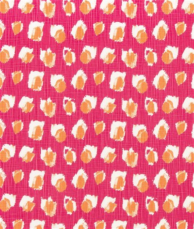 Premier Prints Plato Flamingo Slub Canvas Fabric