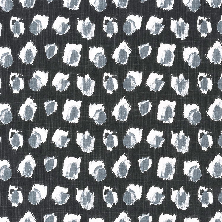 Premier Prints Plato Ink/Black Flame Slub Canvas Fabric