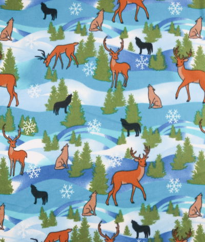 Alaska Blue Polar Fleece Fabric