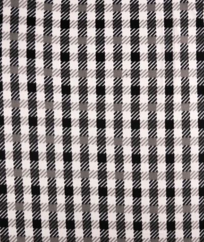 Deac Black Polar Fleece Fabric