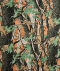 Deep Woods Orange Polar Fleece Fabric