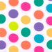White Fun Dot Polar Fleece Fabric