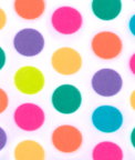White Fun Dot Polar Fleece Fabric