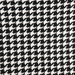 Houndstooth Black/White Polar Fleece Fabric