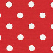 Premier Prints Polka Dot Lipstick/White Canvas Fabric