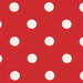 Premier Prints Polka Dot Lipstick/White Canvas Fabric