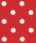 Premier Prints Polka Dot Lipstick/White Canvas Fabric