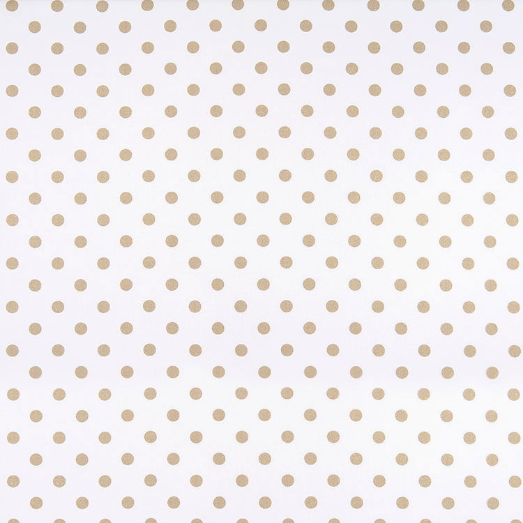 Premier Prints Polka Dot White/Athena Gold Canvas Fabric ...