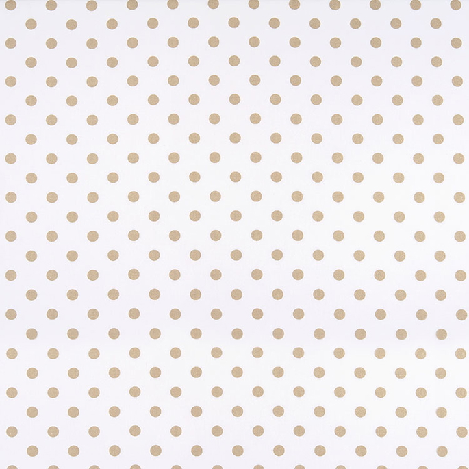 Premier Prints Polka Dot White/Athena Gold Canvas Fabric image 1 of 1