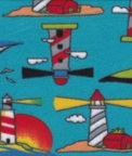 Turquoise Royal Blue Polar Fleece Fabric