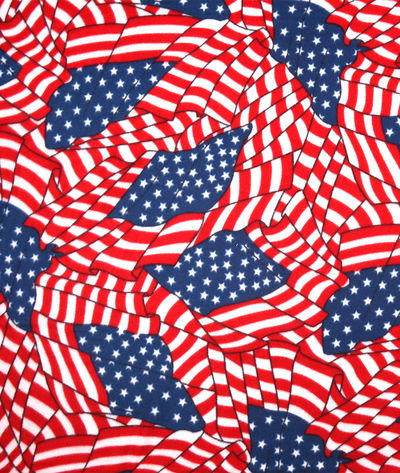 Patriot Flag Polar Fleece Fabric