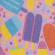 Pink Popsicle Polar Fleece Fabric