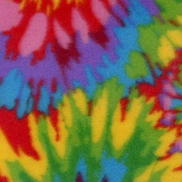Bright Tie Dye Polar Fleece Fabric