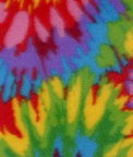 Bright Tie Dye Polar Fleece Fabric