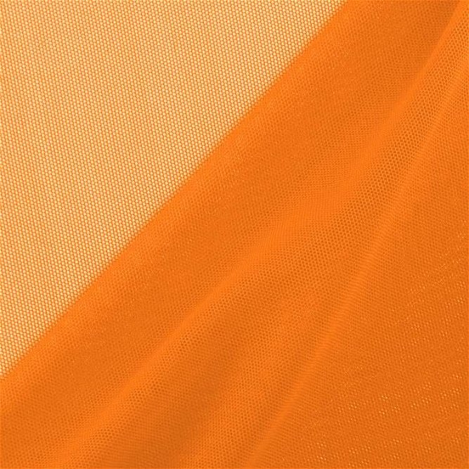 Orange Power Mesh Fabric
