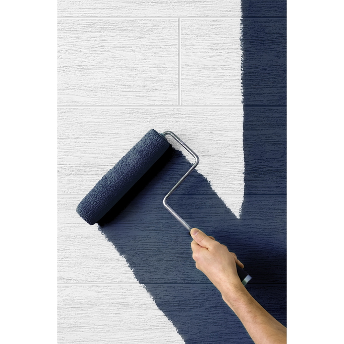 NextWall Peel &amp; Stick Faux Shiplap Off-White Paintable Wallpaper image 2 of 5