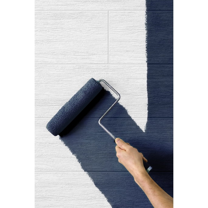 NextWall Peel &amp; Stick Faux Shiplap Off-White Paintable Wallpaper image 2 of 5