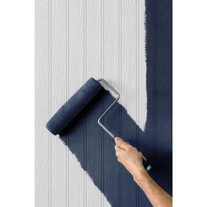 NextWall Peel &amp; Stick Faux Beadboard Off-White Paintable Wallpaper image 2 of 5