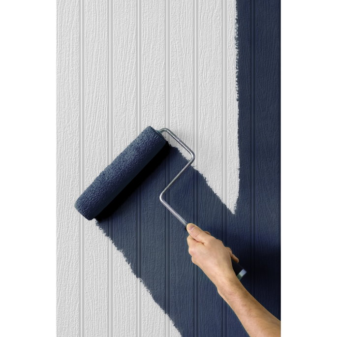 NextWall Peel &amp; Stick Faux Beadboard Off-White Paintable Wallpaper image 2 of 5