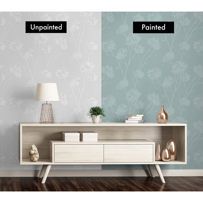 NextWall Peel &amp; Stick Dandelion Fields Off-White Paintable Wallpaper image 5 of 5