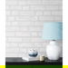 NextWall Peel &amp; Stick Vintage Brick Off-White Paintable Wallpaper thumbnail image 3 of 5