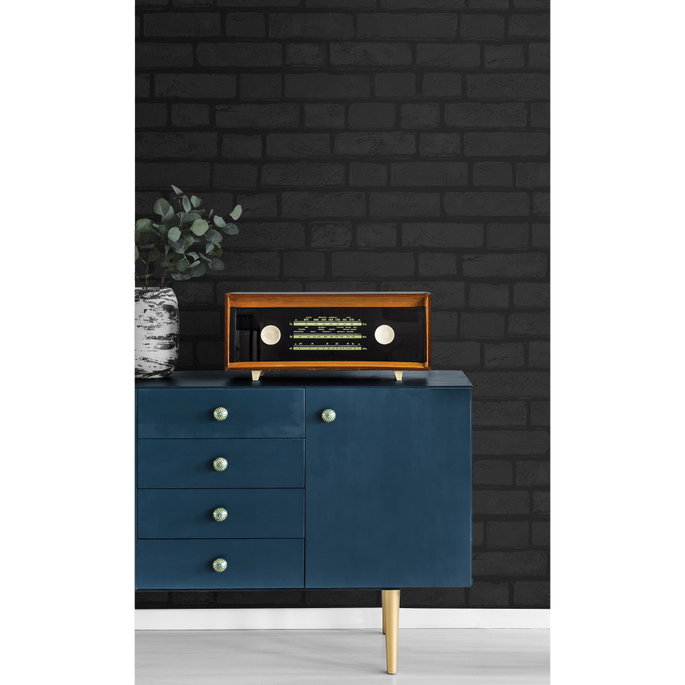 NextWall Peel &amp; Stick Vintage Brick Off-White Paintable Wallpaper image 5 of 5