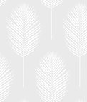 NextWall Peel & Stick Palm Leaf Off-White Paintable Wallpaper