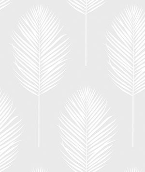 NextWall Peel & Stick Palm Leaf Off-White Paintable Wallpaper