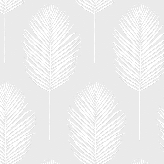 NextWall Peel &amp; Stick Palm Leaf Off-White Paintable Wallpaper image 1 of 5