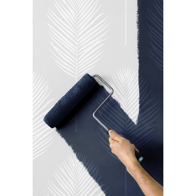 NextWall Peel &amp; Stick Palm Leaf Off-White Paintable Wallpaper image 2 of 5