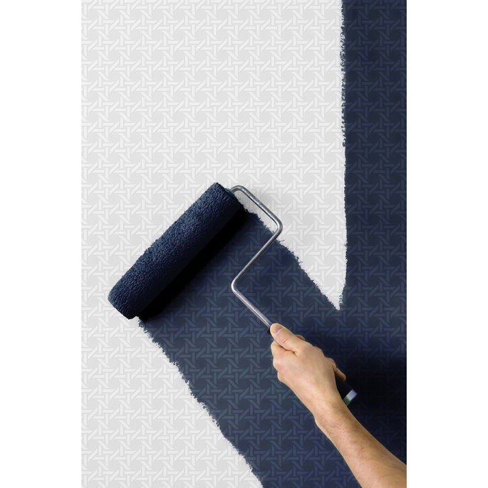 NextWall Peel &amp; Stick Wicker Off-White Paintable Wallpaper image 2 of 5