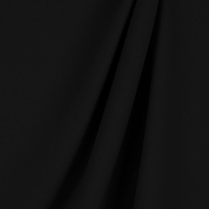 120" Black Poly Poplin Fabric image 2 of 2