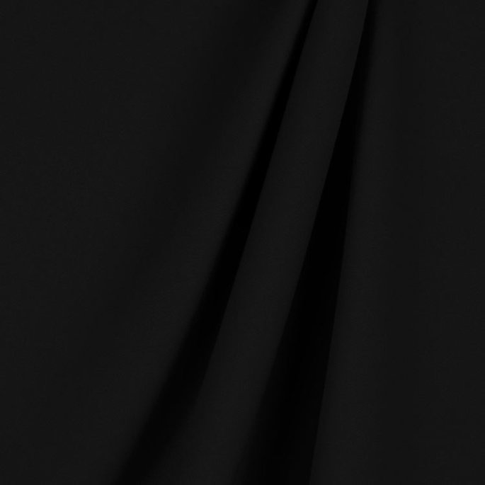 120" Black Poly Poplin Fabric image 2 of 2