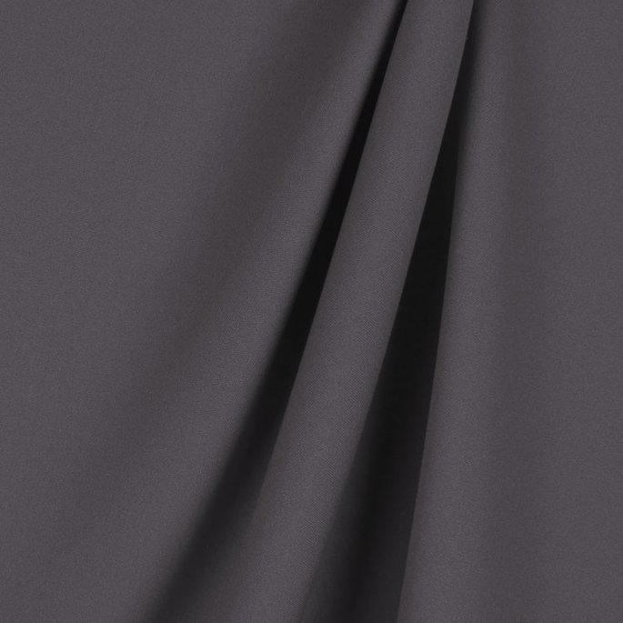Charcoal Poly Poplin Fabric image 2 of 2